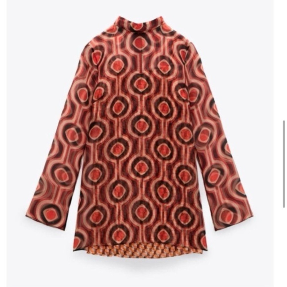 Geometric Patterned Women's Jacket - image 2